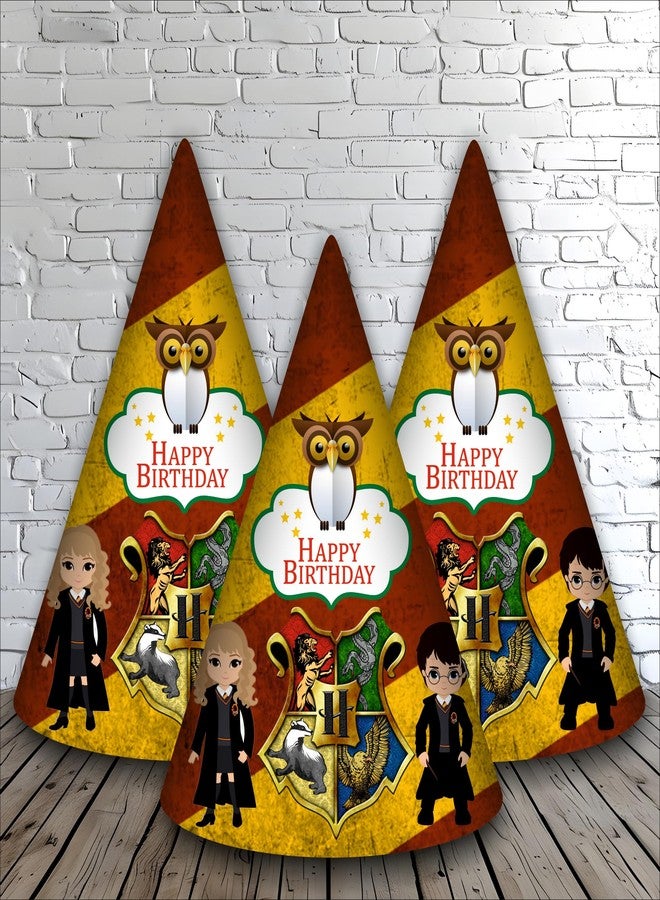 Party Baazaar Magical Wizard Birthday Caps | Magical Hats for Fantasy-Themed Parties | Wizard Theme Party Hats (Pack of 20) - Image 2